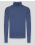 СТРУКТУРЕН ПУЛОВЕР С ПОЛО ЯКА ОТ PREMIUM ПАМУК ВЪВ ВИОЛЕТОВО СИНЬО