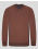 ПУЛОВЕР ОТ PREMIUM ПАМУК С РЕЛЕФНА БРОДЕРИЯ ЛОГО В КЕРЕМИДЕНО КАФЯВО