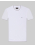 БЯЛА ТЕНИСКА ОТ ДВОЙНО МЕРСЕРИЗИРАН ПАМУК С КОНТРАСТНА ДЕСЕНАЦИЯ