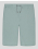  БЕРМУДИ ОТ PREMIUM ПАМУК С ГУМИРАНО ЛОГО В ЦВЯТ МИНТ