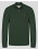 ТЪМНОЗЕЛЕН ПУЛОВЕР ТИП ПОЛУПОЛО С КЪС ЦИП И БРОДЕРИЯ ЛОГО