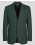 ЗЕЛЕНО КЛАСИЧЕСКО САКО МЕЛАНЖ С ДВА ШЛИЦА /ЧАСТ ОТ КОСТЮМ/