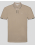 БЕЖОВА ТЕНИСКА С ЯКА ОТ PREMIUM ПАМУК С БРОДЕРИЯ ЛОГО