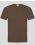 КАФЯВА ТЕНИСКА ОТ PREMIUM ПАМУК С БРОДЕРИЯ