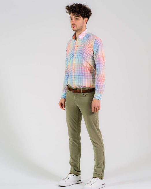 'МНОГОЦВЕТНА ПАМУЧНА РИЗА В ЕДРО КАРЕ