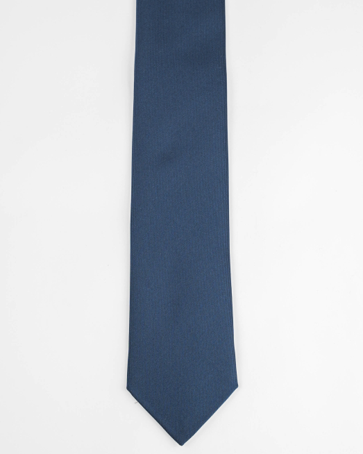 'ТЪМНО СИНЯ ВРАТОВРЪЗКА В СИТНО РАЙЕ