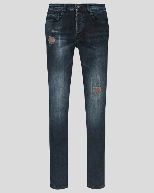 'ТЪМНО СИНИ ВИНТИДЖ ДЪНКИ ОТ ДВУЛИЦЕВ ПЛАТ