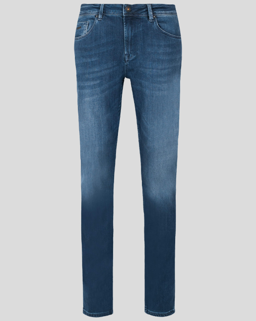 'СИНИ ДЪНКИ ИЗЧИСТЕН МОДЕЛ С БРОДЕРИЯ ШАРКА НА ДЖОБОВЕ