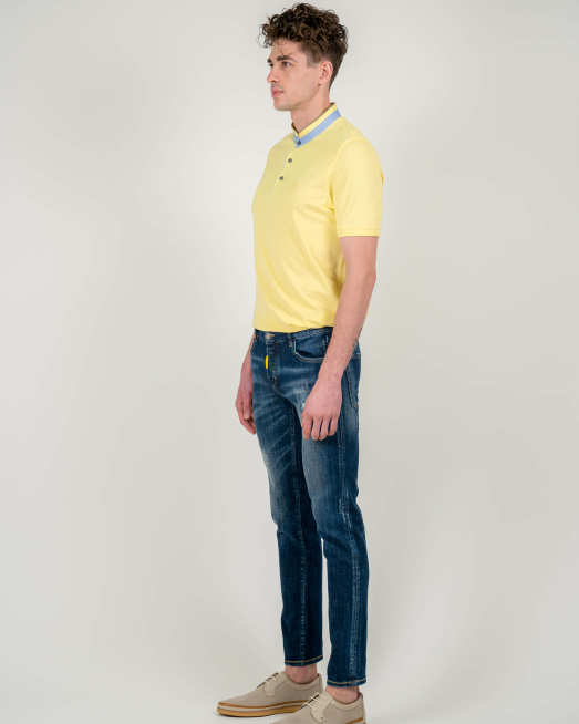 'СИНИ ВИНТИДЖ ДЪНКИ С КОНТРАСТНИ ДЕТАЙЛИ