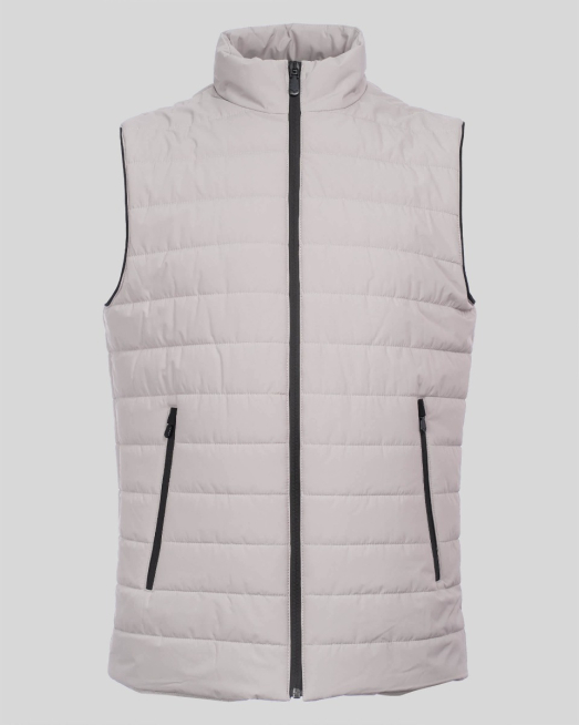 'ПАМУЧЕН СПОРТЕН  ЕЛЕК С ЦИП И ДЖОБОВЕ В ЦВЯТ СЛОНОВА КОСТ