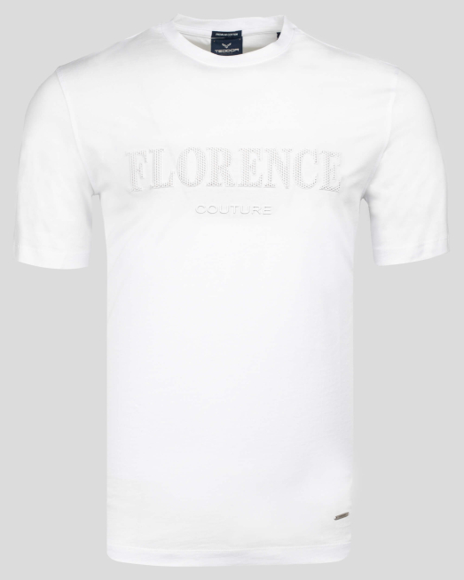 'БЯЛА ПРИНТИРАНА ТЕНИСКА 