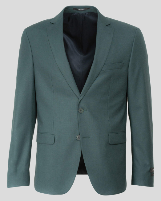 'ЗЕЛЕНО КЛАСИЧЕСКО САКО С ФИНА ПАНАМЕНА СТРУКТУРА