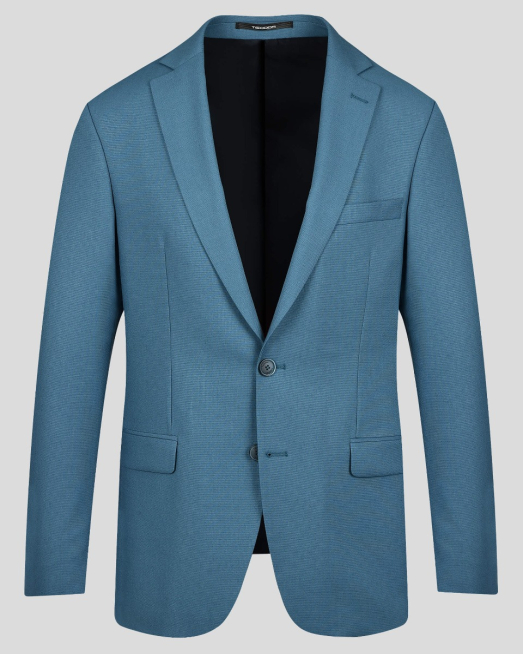 'КЛАСИЧЕСКО ВТАЛЕНО САКО В ЦВЯТ ПЕТРОЛ