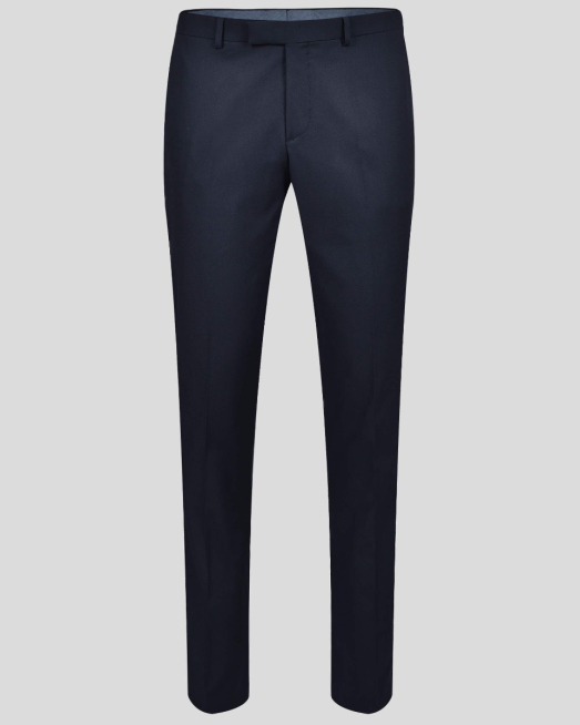 'ТЪМНО СИН КЛАСИЧЕКИ ПАНТАЛОН С ФИНА ПАНАМЕНА СТРУКТУРА