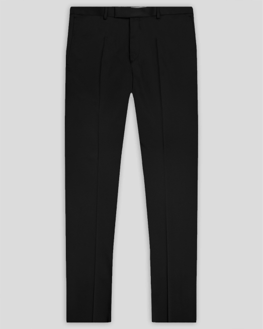 'ЧЕРЕН ФИНО СТРУКТУРИРАН ПАНТАЛОН ВТАЛЕН СИЛУЕТ