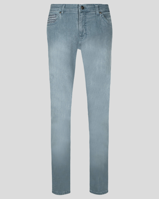 'СИВИ ВТАЛЕНИ ДЪНКИ С БРОДЕРИИ И ЛЕК ИЗТРИТ ЕФЕКТ