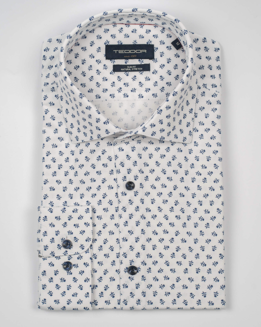 'БЯЛА РИЗА С ФЛОРАЛНИ МОТИВИ