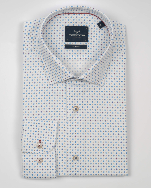 'БЯЛА РИЗА НА ЦВЕТНИ ФИГУРИ