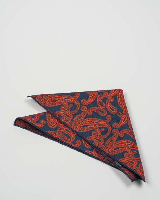 'ТЪМНО СИНЯ КЪРПА С ЧЕРВЕН ПРИНТ