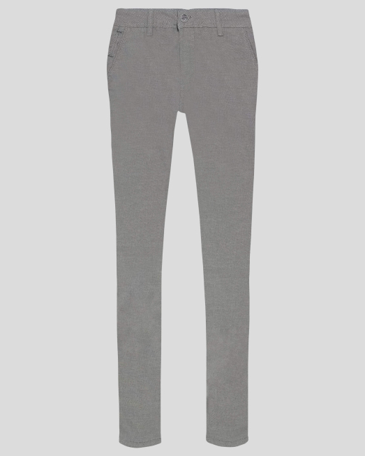 'СВЕТЛО СИВ ПАНТАЛОН В ДВУЦВЕТНА ПАНАМЕНА СТРУКТУРА