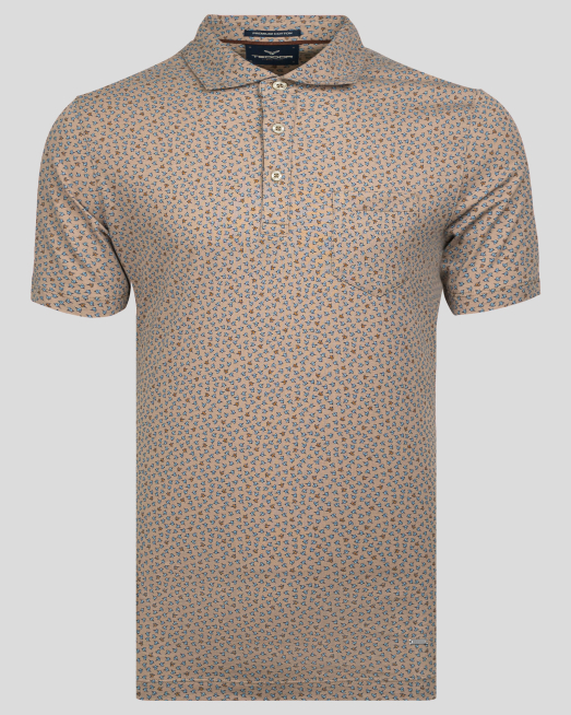 'БЕЖОВА ТЕНИСКА С ФЛОРАЛЕН ПРИНТ OT PREMIUM ПАМУК