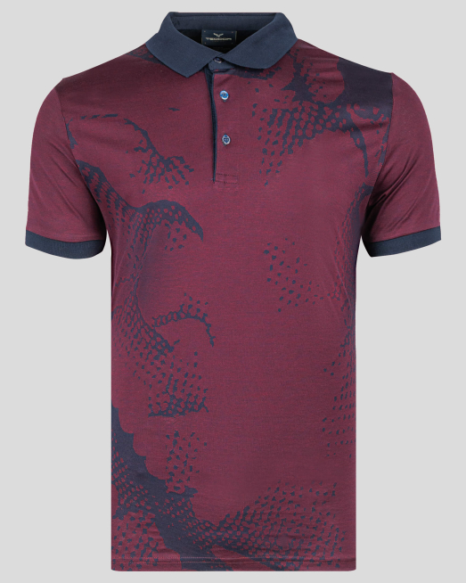 'ТЕНИСКА ОТ ДВОЙНО МЕРСЕРИЗИРАН ПАМУК ЖАКАРД В ДЕСЕН СИТНО РАЙЕ