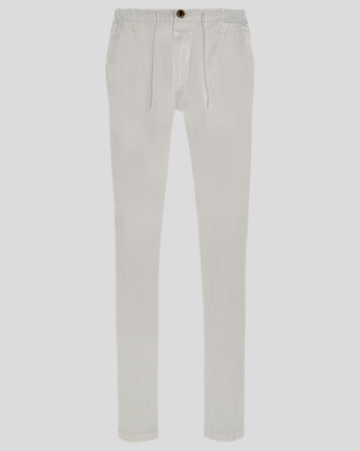 'БЯЛ ЛЕНЕН ПАНТАЛОН С ЛОГО