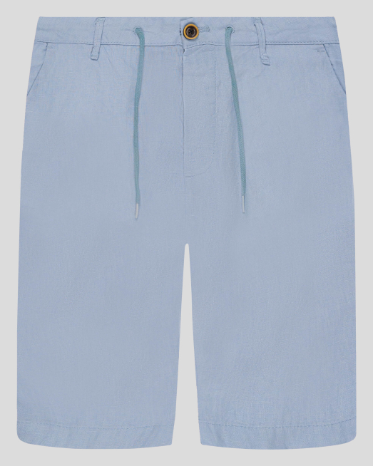 'СВЕТЛО СИНИ БЕРМУДИ ОТ ЛЕН