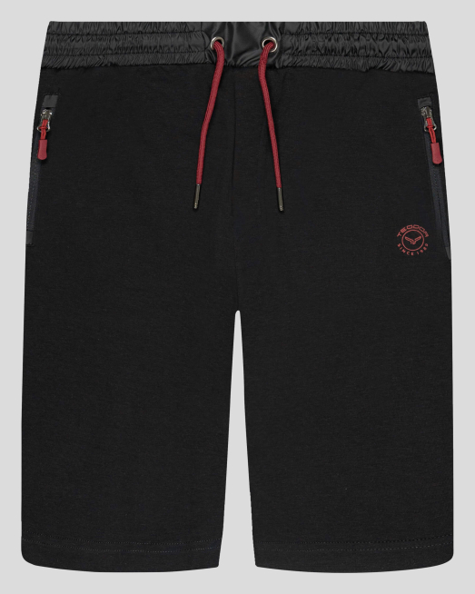 'ЧЕРНИ ШОРТИ ОТ ПАМУК С ЕЛАСТАН И КОНТРАСТИ