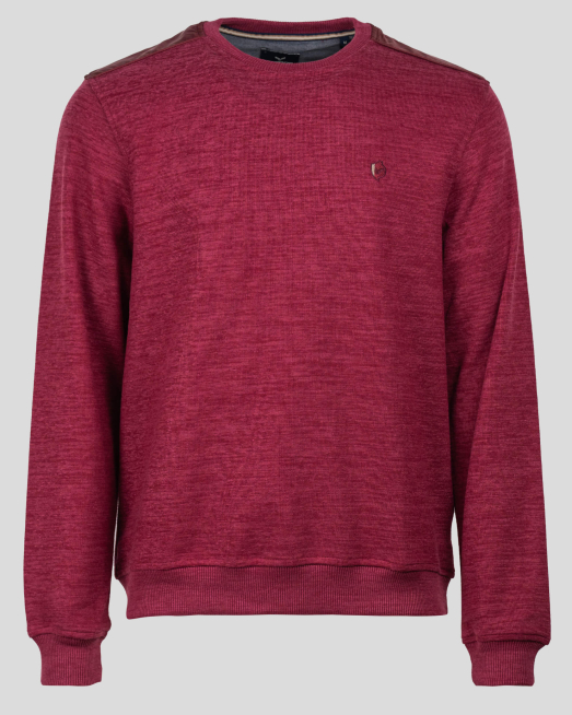 'МАЛИНОВО ЧЕРВЕНА БЛУЗА С БРОДЕРИЯ ЛОГО И ПЛАТКИ ОТ ТЕХНОЛОГИЧЕН ПЛАТ