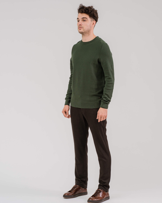 'ЗЕЛЕН ПУЛОВЕР ОТ СТРУКТУРЕН ПАМУК