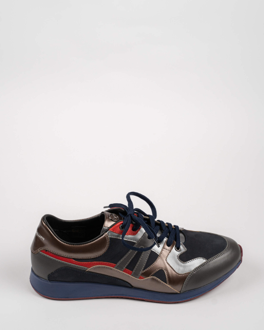 'КОМБИНИРАНИ КЕЦОВЕ ОТ КОЖА И ТЕКСТИЛ В ТРИ ЦВЯТА