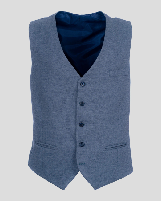 'ПАМУЧЕН ЕЛЕК С ЕЛАСТАН В ЦВЯТ ИНДИГО