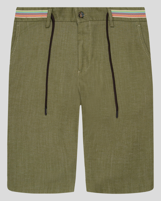 'ЗЕЛЕНИ БЕРМУДИ С ГАРНИТУРА И ЛОГО МЕЛАНЖ