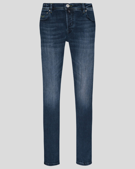 'ТЪМНО СИНИ ДЪНКИ ИЗЧИСТЕН МОДЕЛ ВТАЛЕН СИЛУЕТ