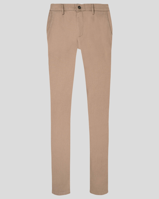 'ВТАЛЕН ПАНТАЛОН ЦВЯТ КАМЕЛ ВЪВ ФИНА ПАНАМЕНА СТРУКТУРА 