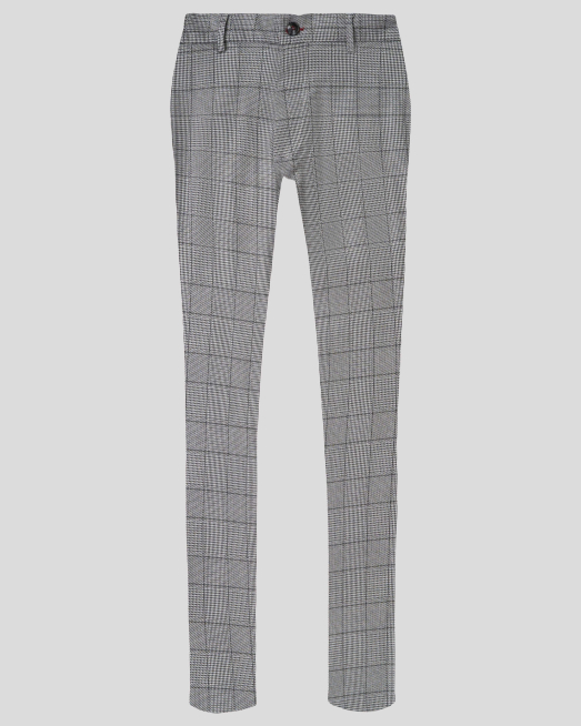 'СИВ СТРУКТУРЕН ПАНТАЛОН В КАРЕ С МЕТАЛНО ЛОГО