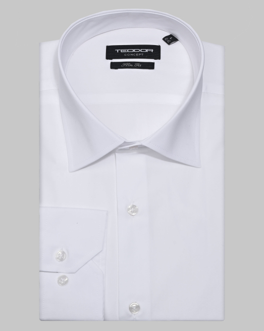 'КЛАСИЧЕСКА БЯЛА РИЗА ОТ ПОПЛИН