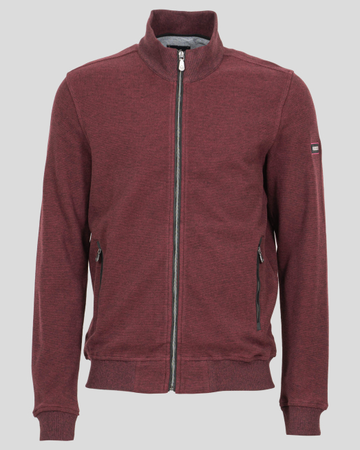 'СУИТШЪРТ В БОРДО С ГАРНИТУРА ВЕЛУР И МЕТАЛНО ЛОГО