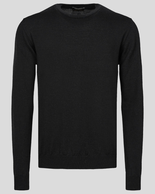 'ЧЕРЕН БИЕ ПУЛОВЕР ОТ 100%  ЕКСТРАФИНА ВЪЛНА МЕРИНО "ZEGNA BARUFFA"