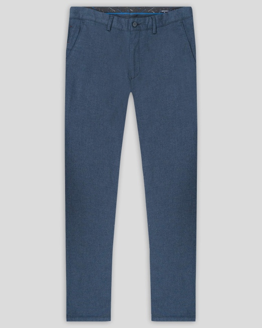 'ТЪМНО СИН ЧИНО ПАНТАЛОН В СИТНА СТРУКТУРА