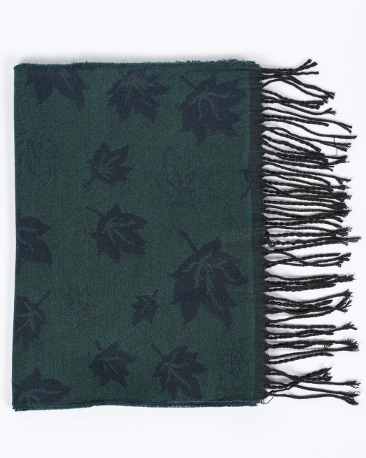 'ДВУЛИЦЕВ  ШАЛ С ФЛОРАЛНИ МОТИВИ