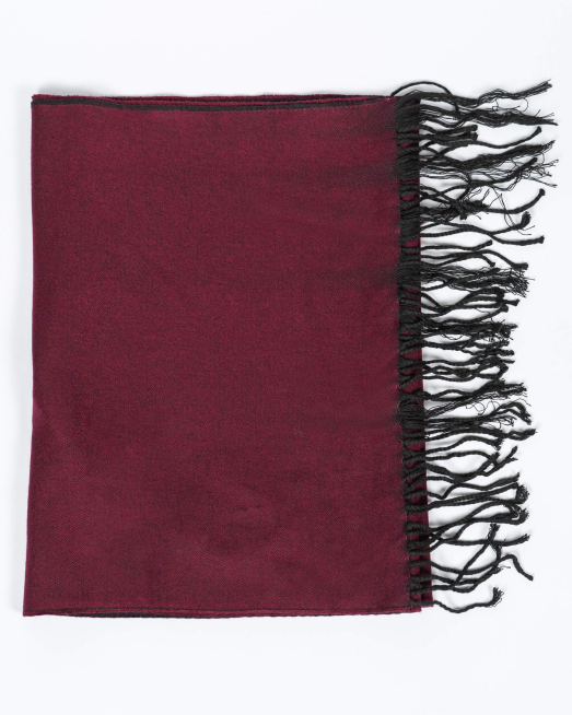 'ДВУЛИЦЕВ ДЮСОВ ШАЛ В БОРДО И ЧЕРНО