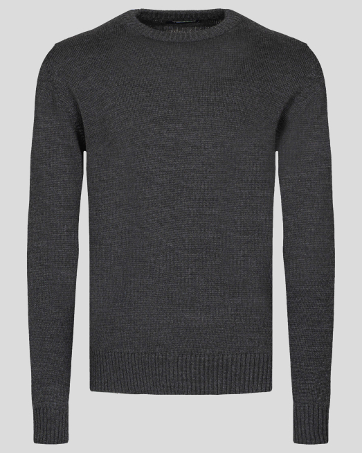 'МЕЛАНЖИРАН ВЪЛНЕН ПУЛОВЕР В ЦВЯТ АНТРАЦИТ