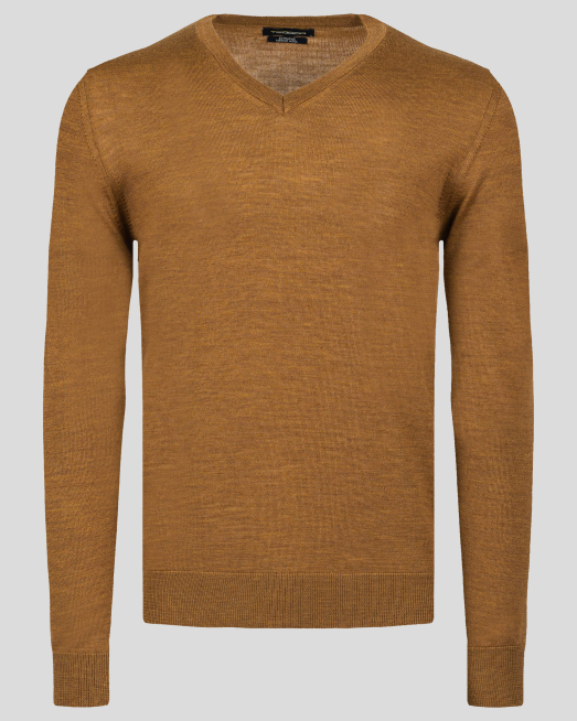 'МЕЛАНЖИРАН ШПИЦ ПУЛОВЕР В ЦВЯТ КАМЕЛ