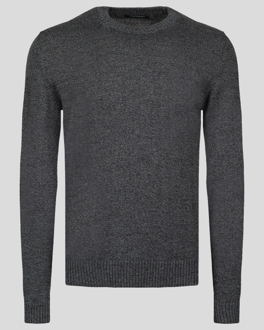 'ВЪЛНЕН БИЕ ПУЛОВЕР В СИВ МЕЛАНЖ