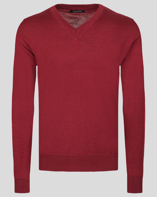 'БАЗОВ ВЪЛНЕН ПУЛОВЕР СЪС ШПИЦ ДЕКОЛТЕ