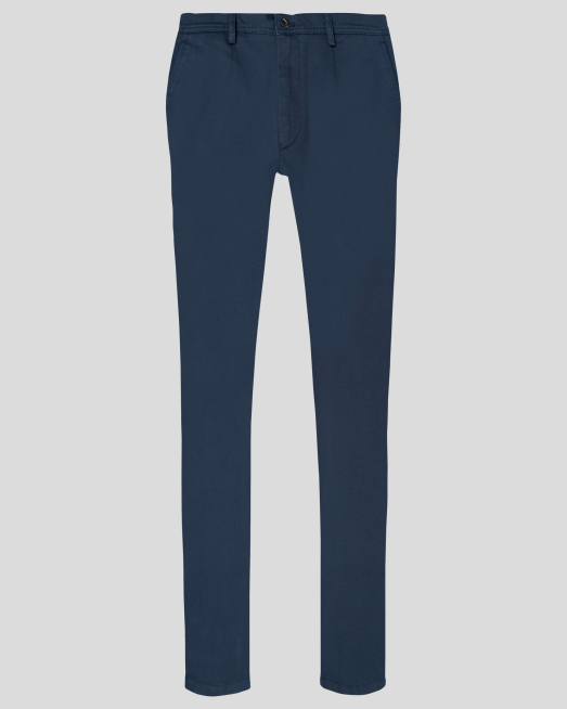 'ТЪМНО СИН СВОБОДЕН ПАНТАЛОН ОТ ПАМУЧЕН ГАБАРДИН