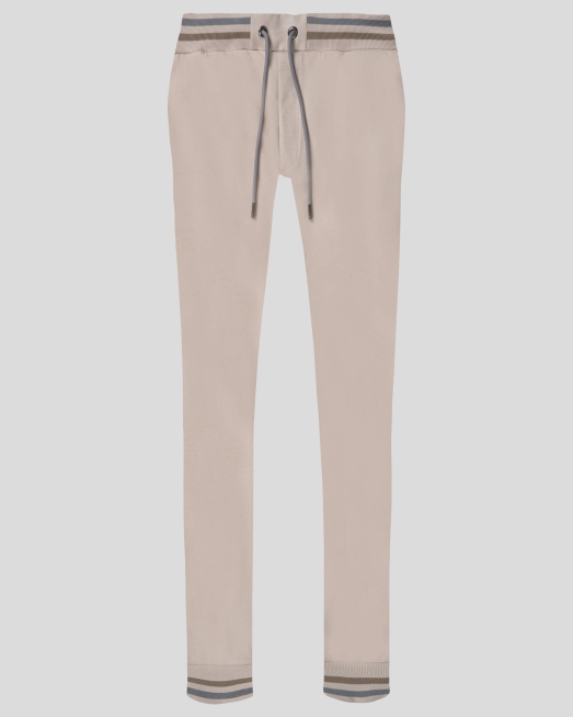 'ТРИКОТАЖЕН СПОРТЕН ПАНТАЛОН СЪС ШИРИТ И БРОДЕРИЯ ЛОГО