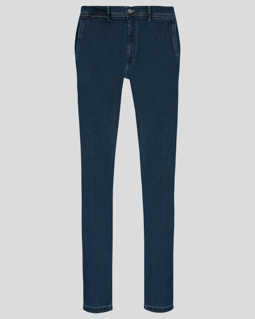 'ДЕНИМ СИН ПАНТАЛОН ОТ ДЪНКОВ ПЛАТ ВТАЛЕН СИЛУЕТ